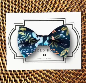 Navy Rifle Paper Co Bow Tie for Dog Collar or Cat Collar