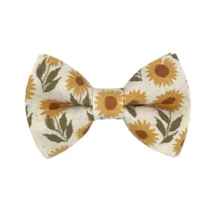 Vintage Sunflower Bow Tie