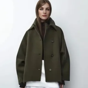 Women's Oversized Warm Winter Coat in Trench Style | Ideal for Autumn/Winter